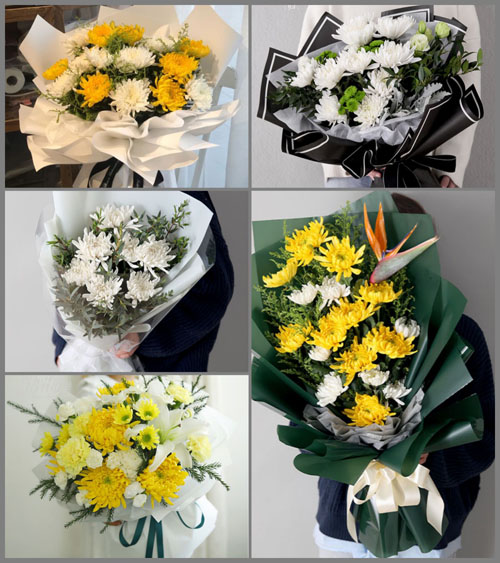 吉林延边州龙井市开山屯镇白事花束代送